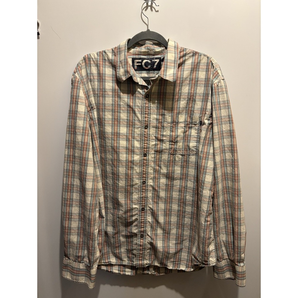 FC72 Men's Size XL Plaid‎ Long Sleeve